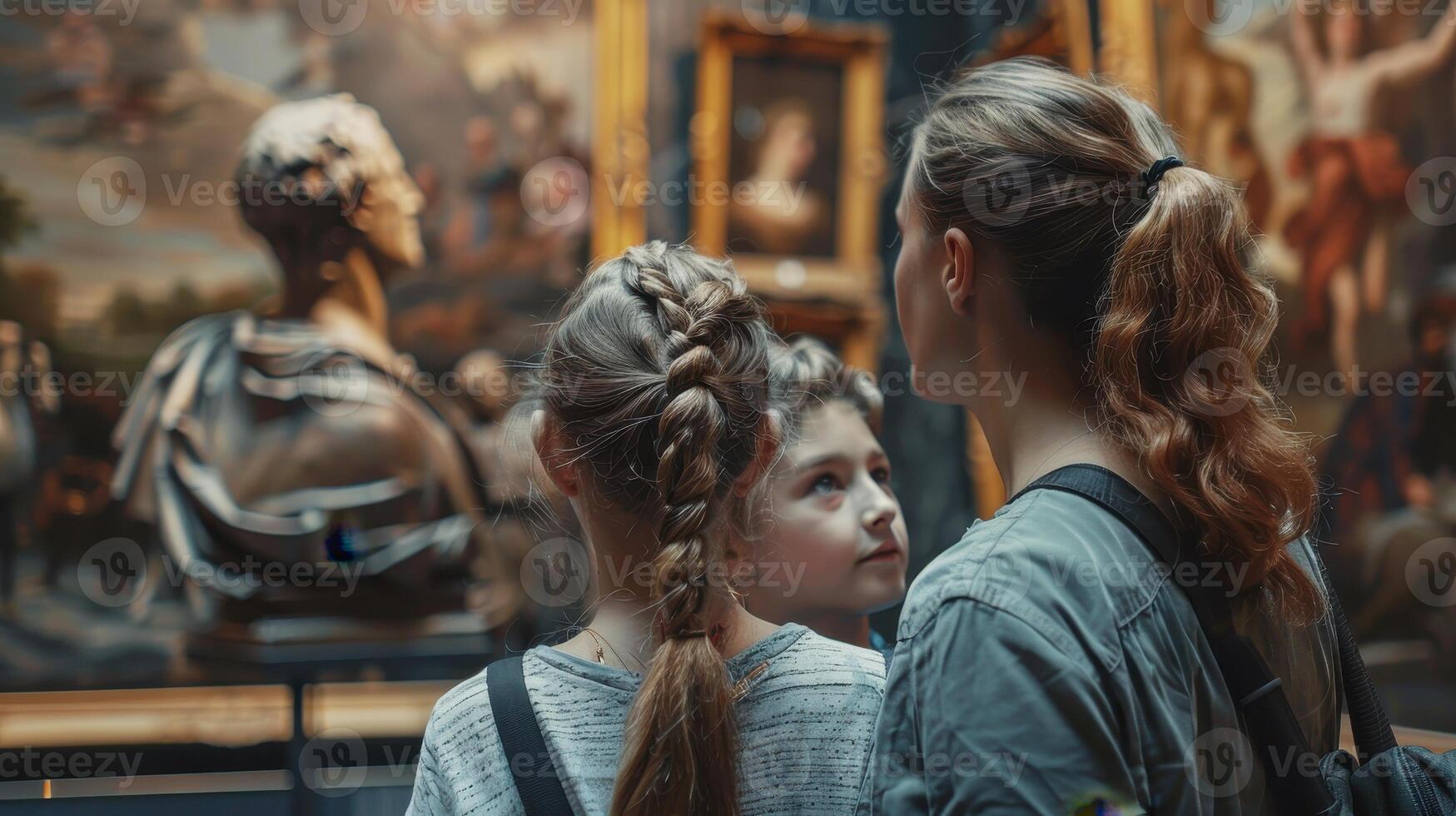 Exploring The Wonders Of Art At A Historic Museum On A Bright Afternoon photo