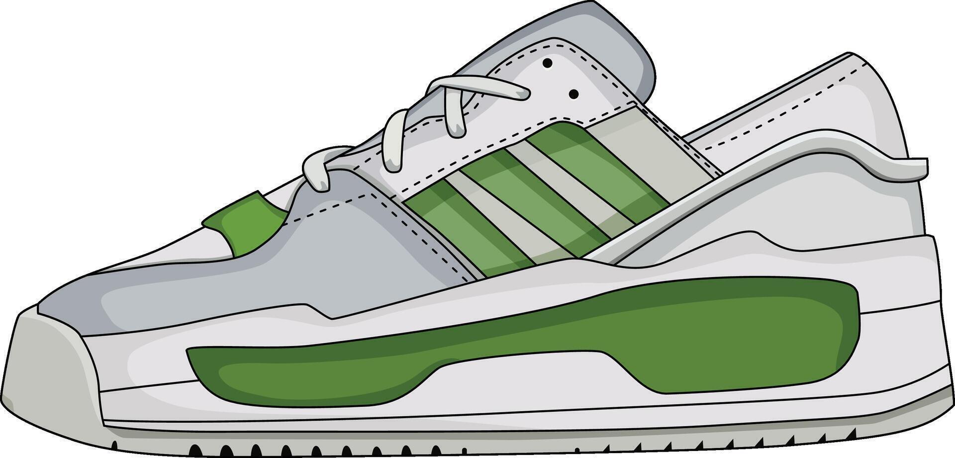 sneakers shoes for training, running shoe illustration. Sport shoes , isolated vector