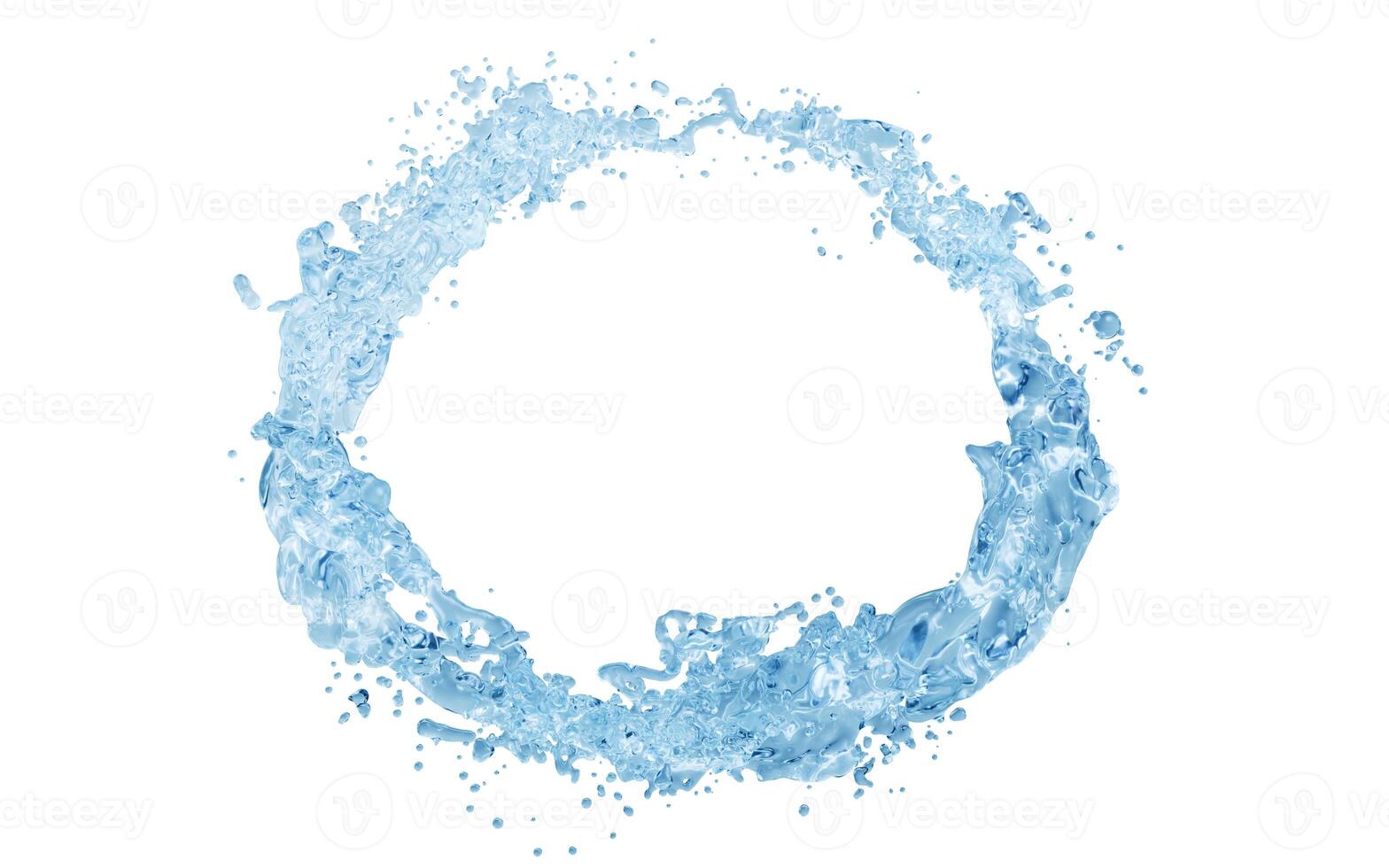 Flowing water liquid background, 3d rendering. photo