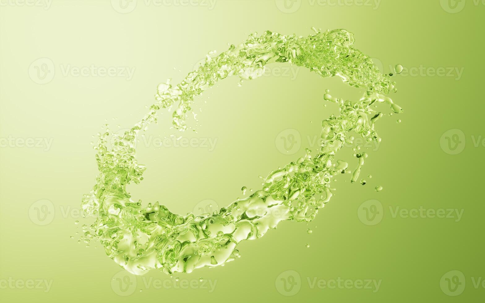 Flowing water liquid background, 3d rendering. photo