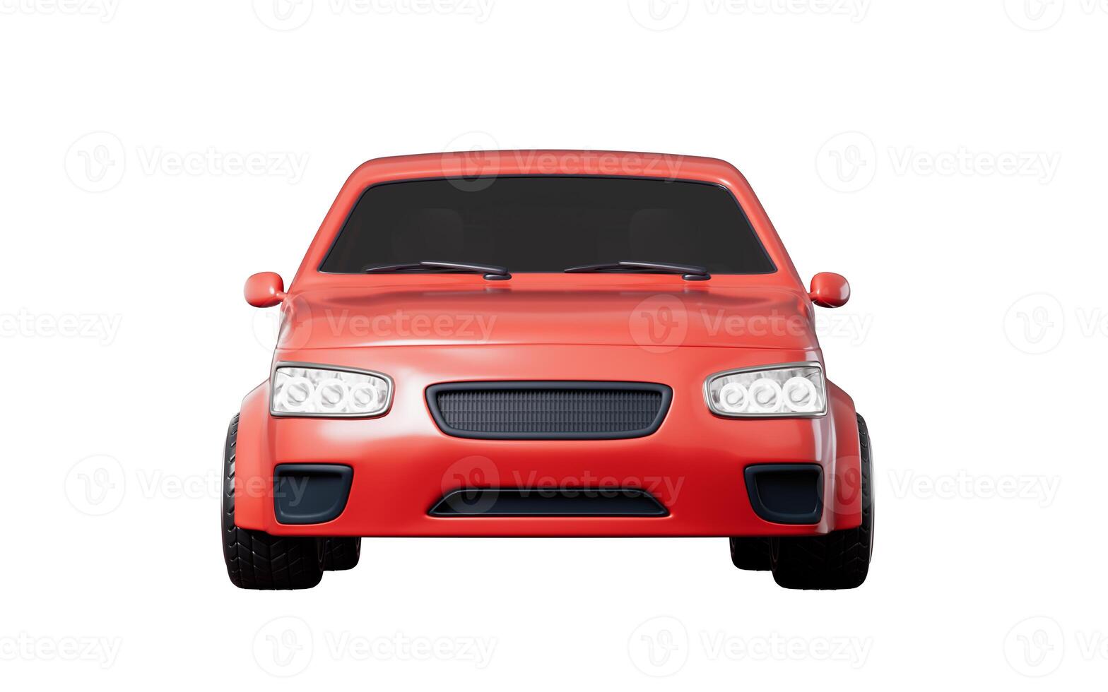Realistic 3D style automobile car, 3d rendering. photo