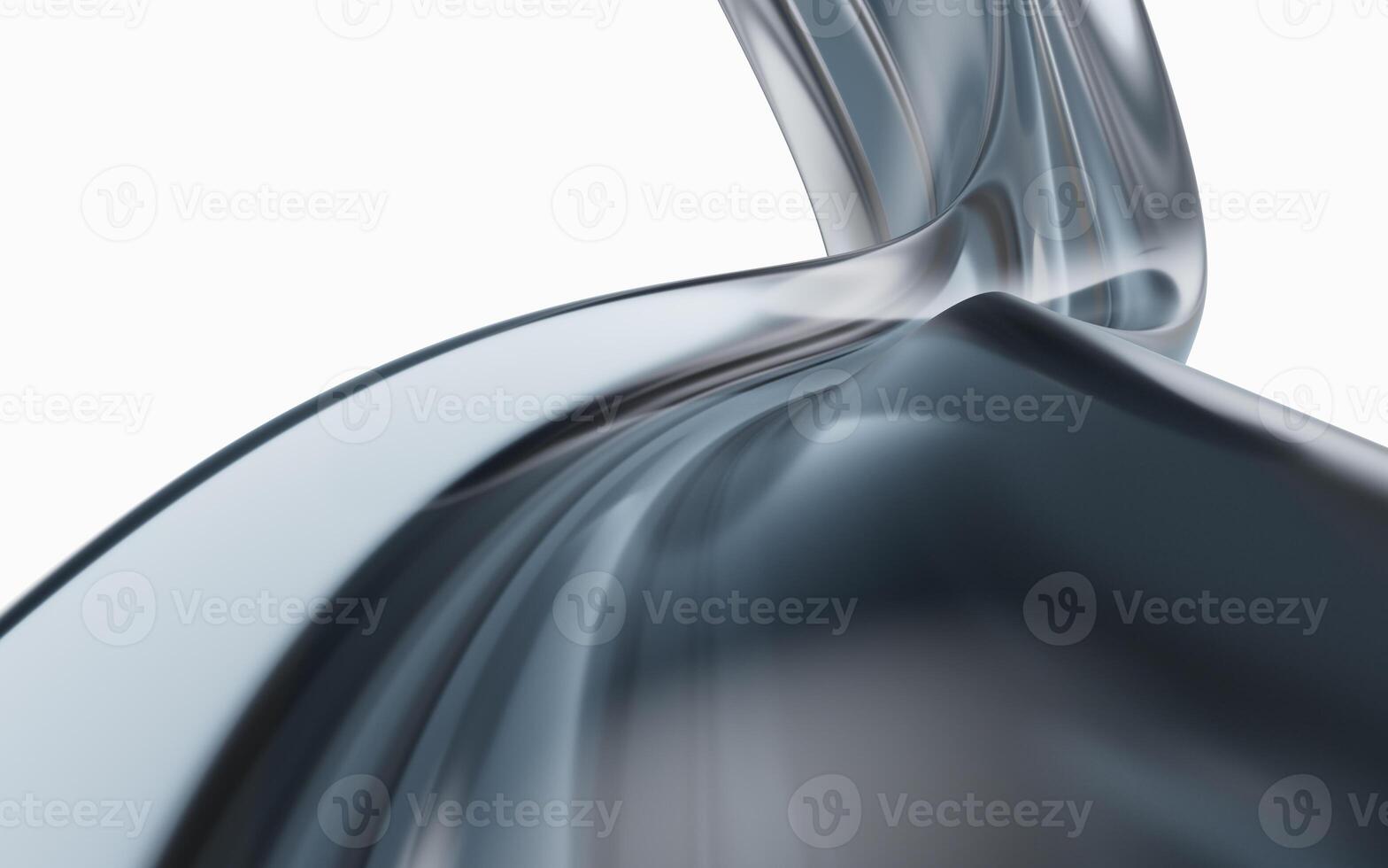 Flowing curve lines background, 3d rendering. photo