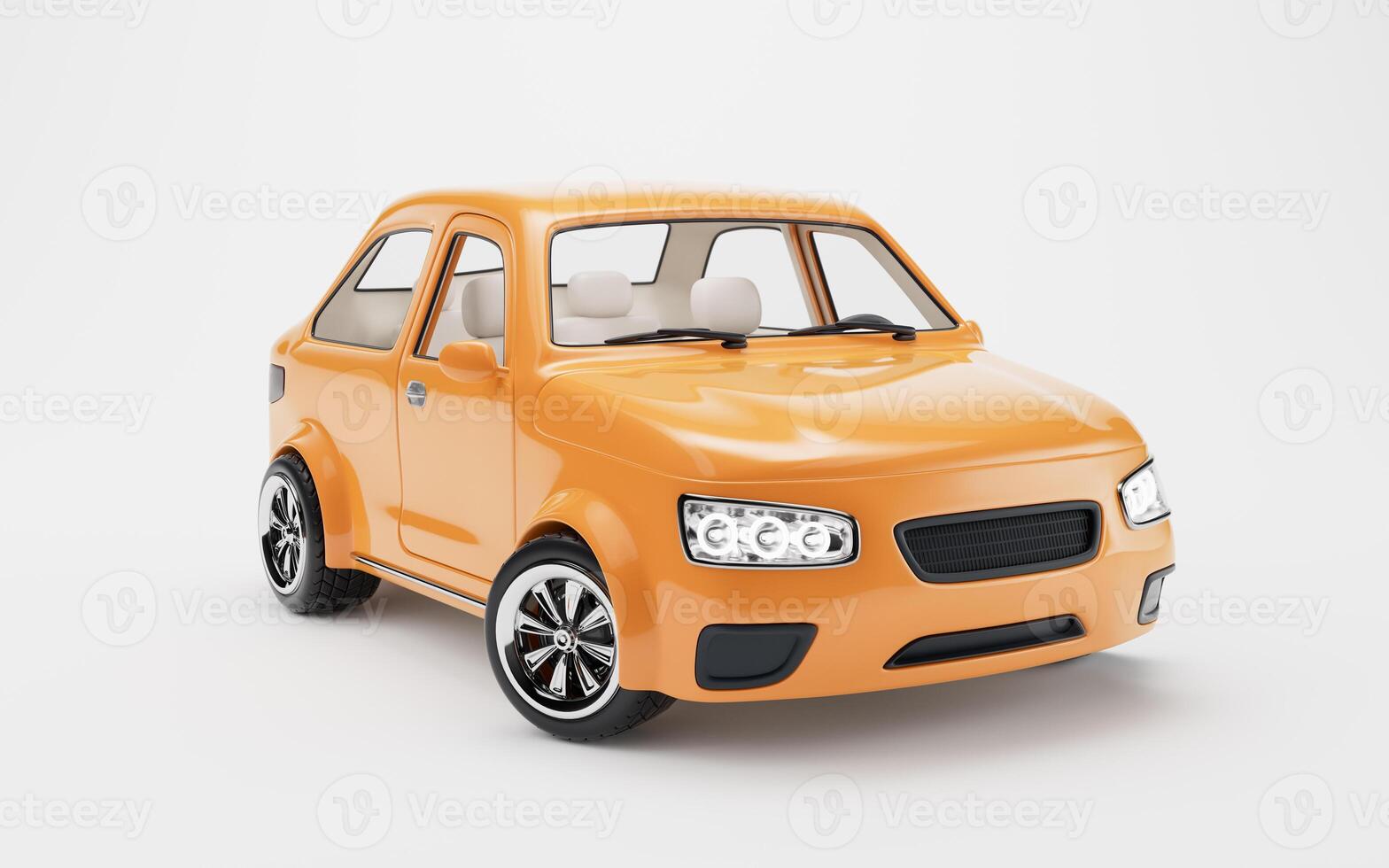 Realistic 3D style automobile car, 3d rendering. photo
