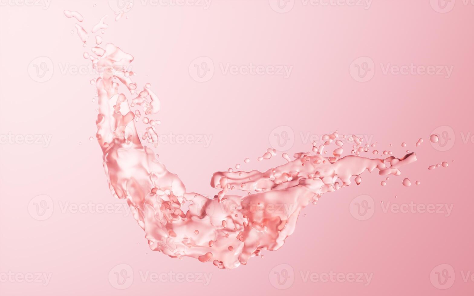 Flowing water liquid background, 3d rendering. photo