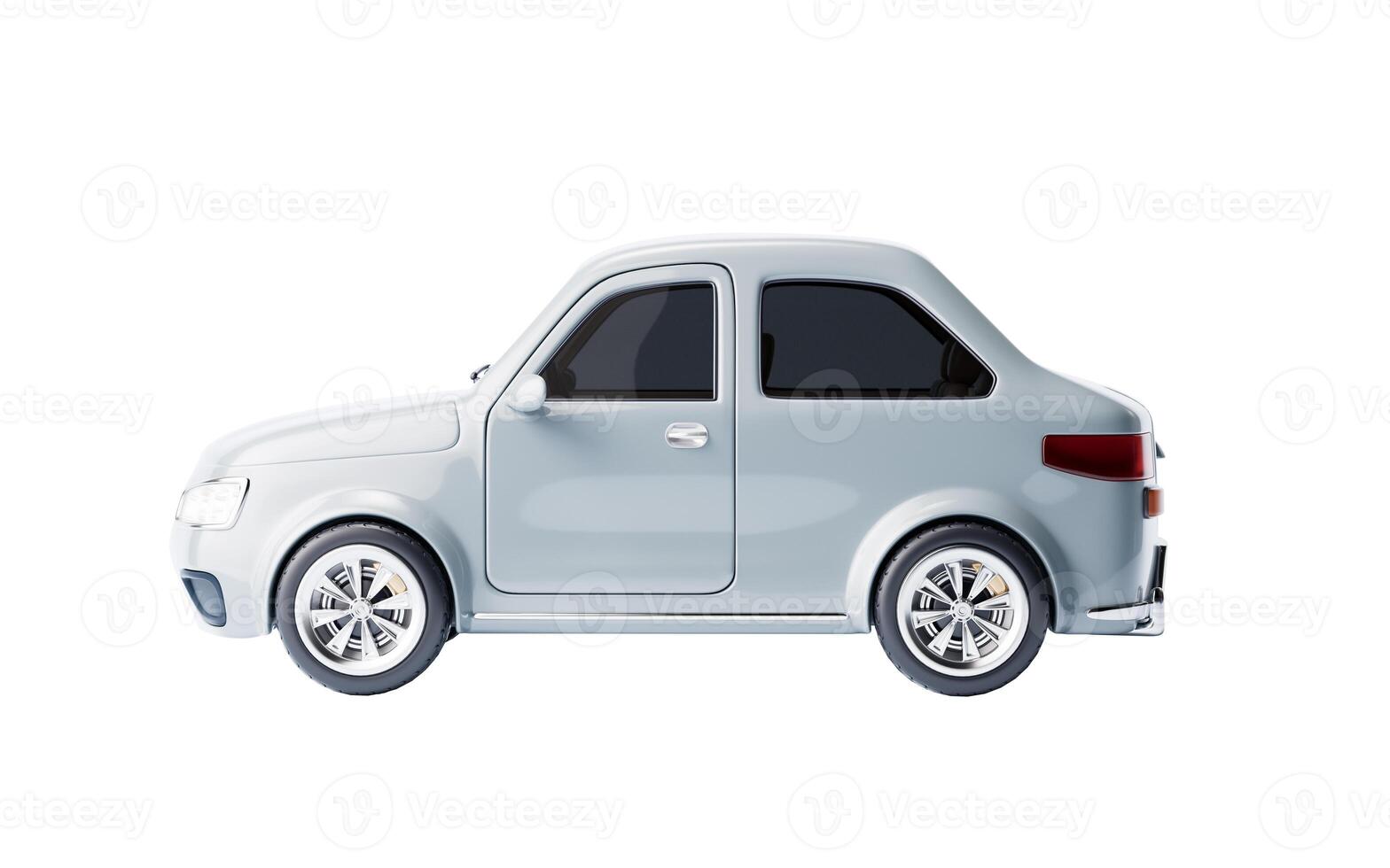 Realistic 3D style automobile car, 3d rendering. photo