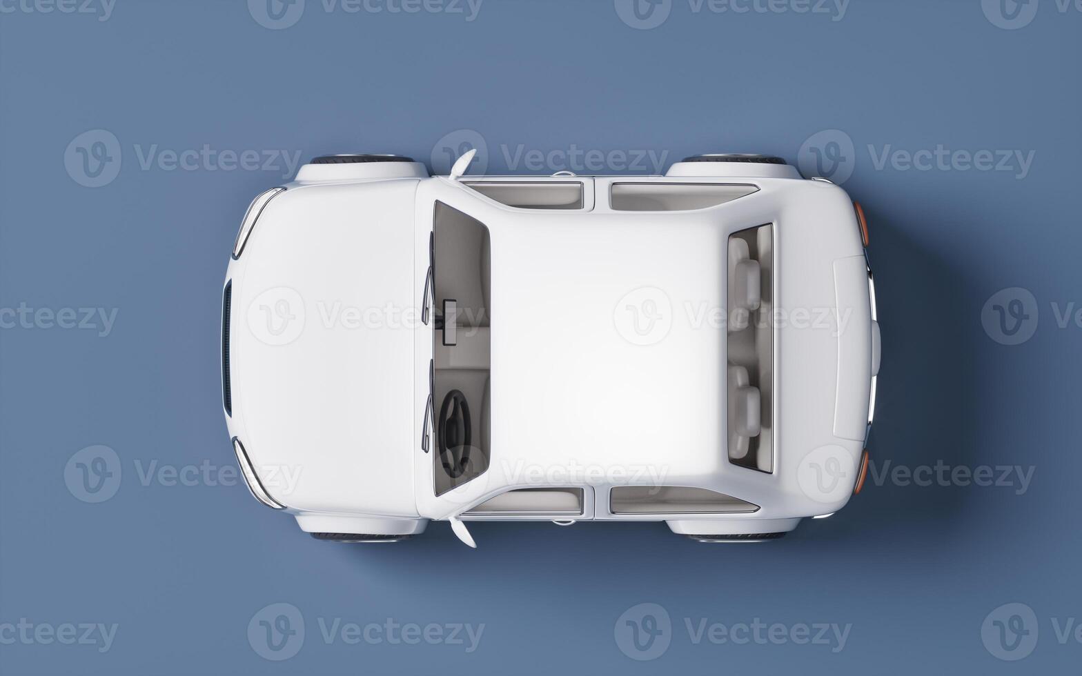 Realistic 3D style automobile car, 3d rendering. photo