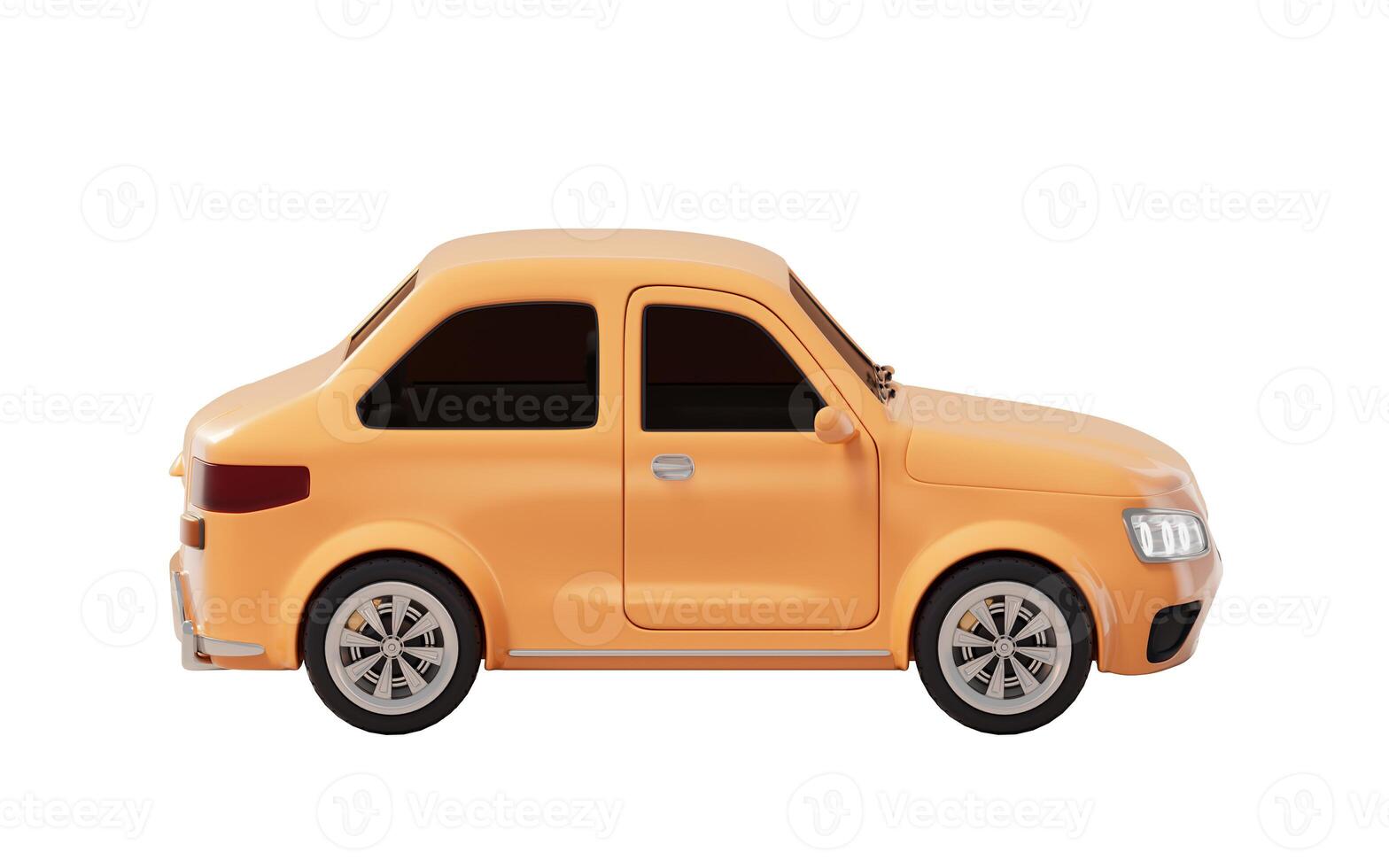 Realistic 3D style automobile car, 3d rendering. photo