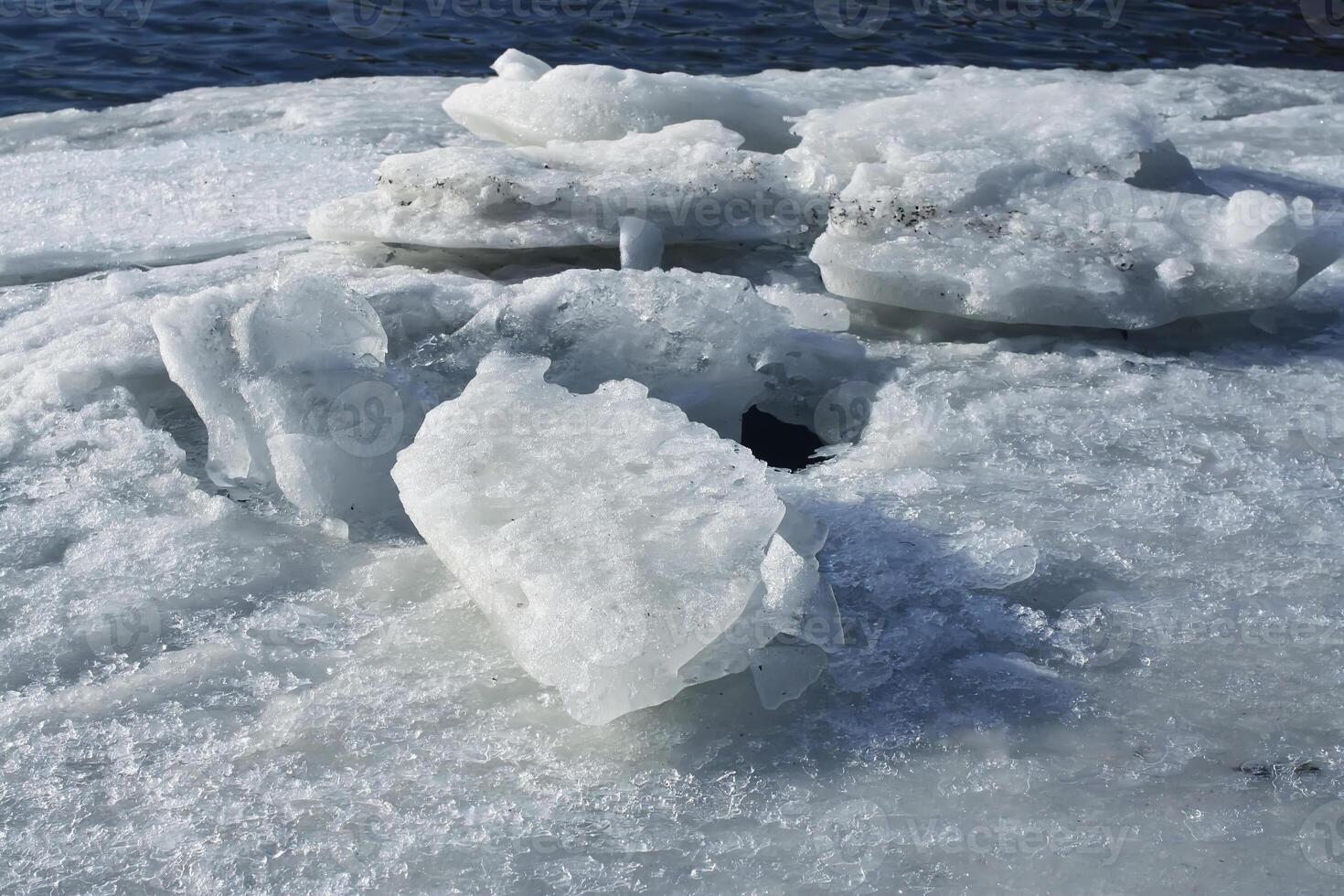 Pieces of ice photo