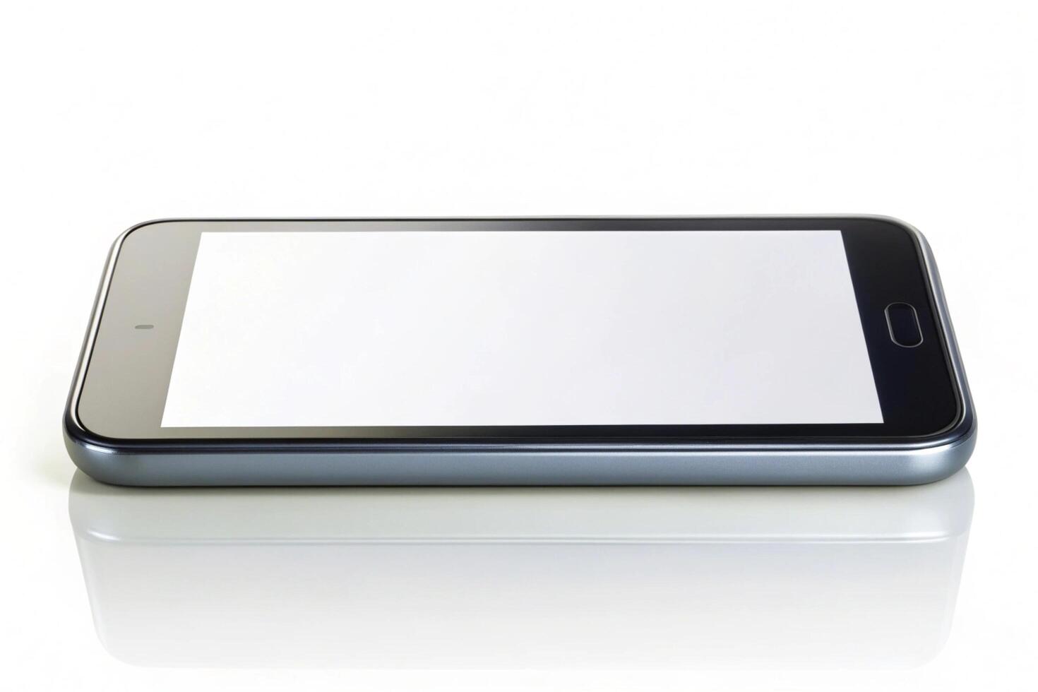 Phone blank display isolated on background photo