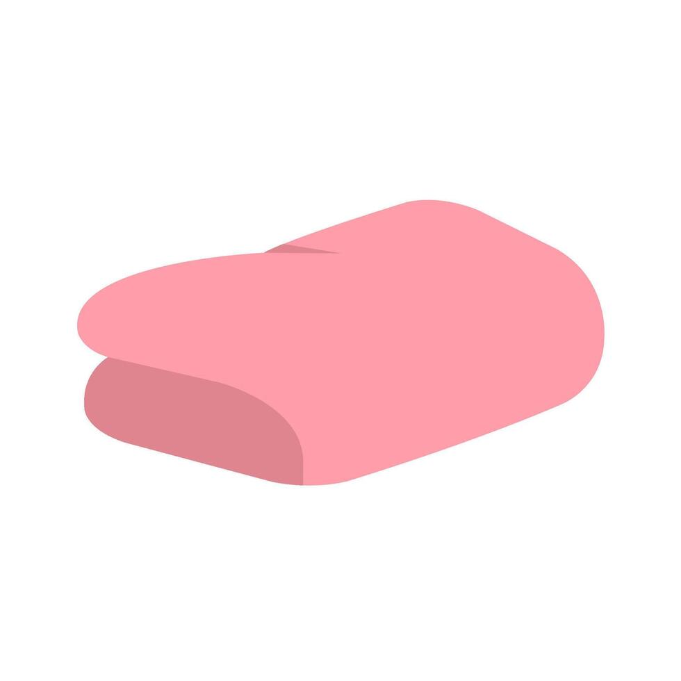 Flat Simple Illustration Of Towel vector