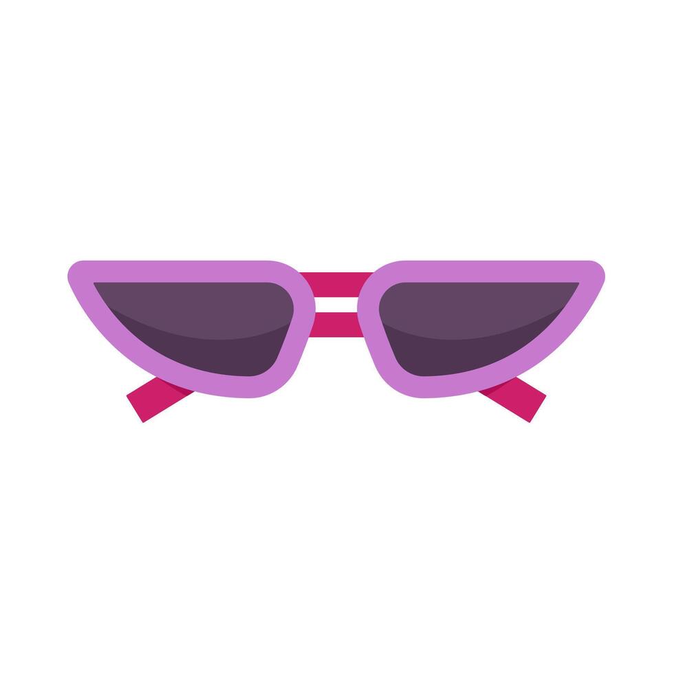 Flat Simple Illustration Of Glasses vector