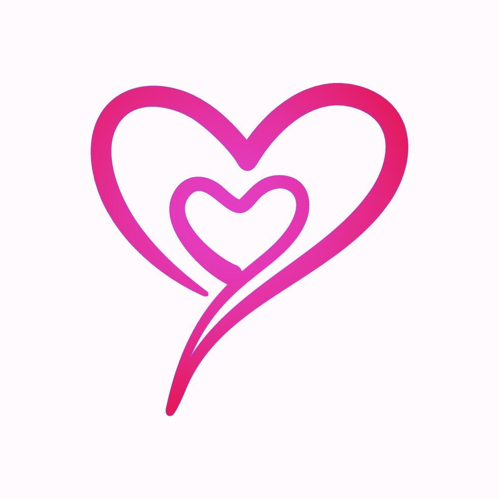 Pointed down arrow chat text box, double couple pink love vector