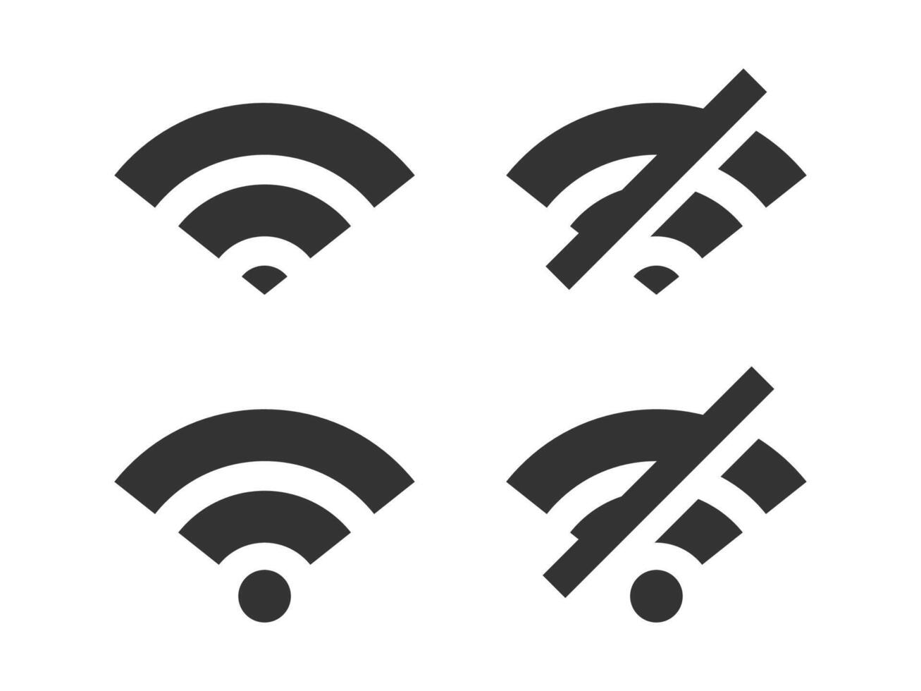 Online offline wifi icon isolated illustration. vector