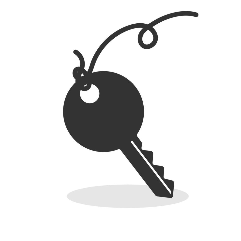 Key icon isolated illustration. vector