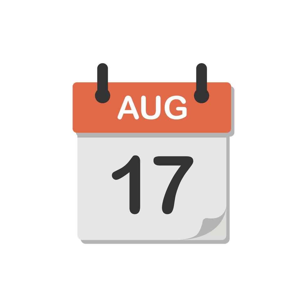 Calendar date schedule icon isolated illustration. vector