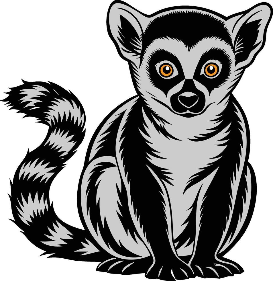 Lemur Graphics Art vector