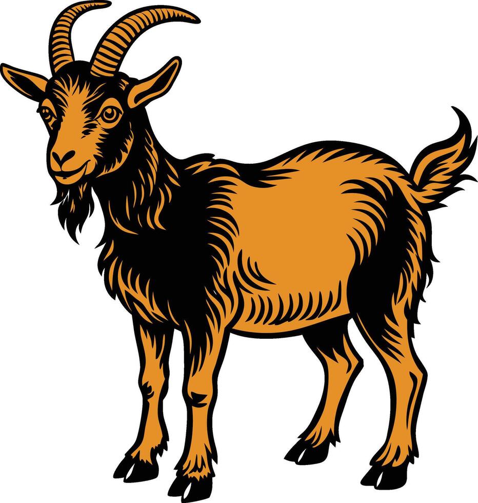 Goat Illustration Design vector