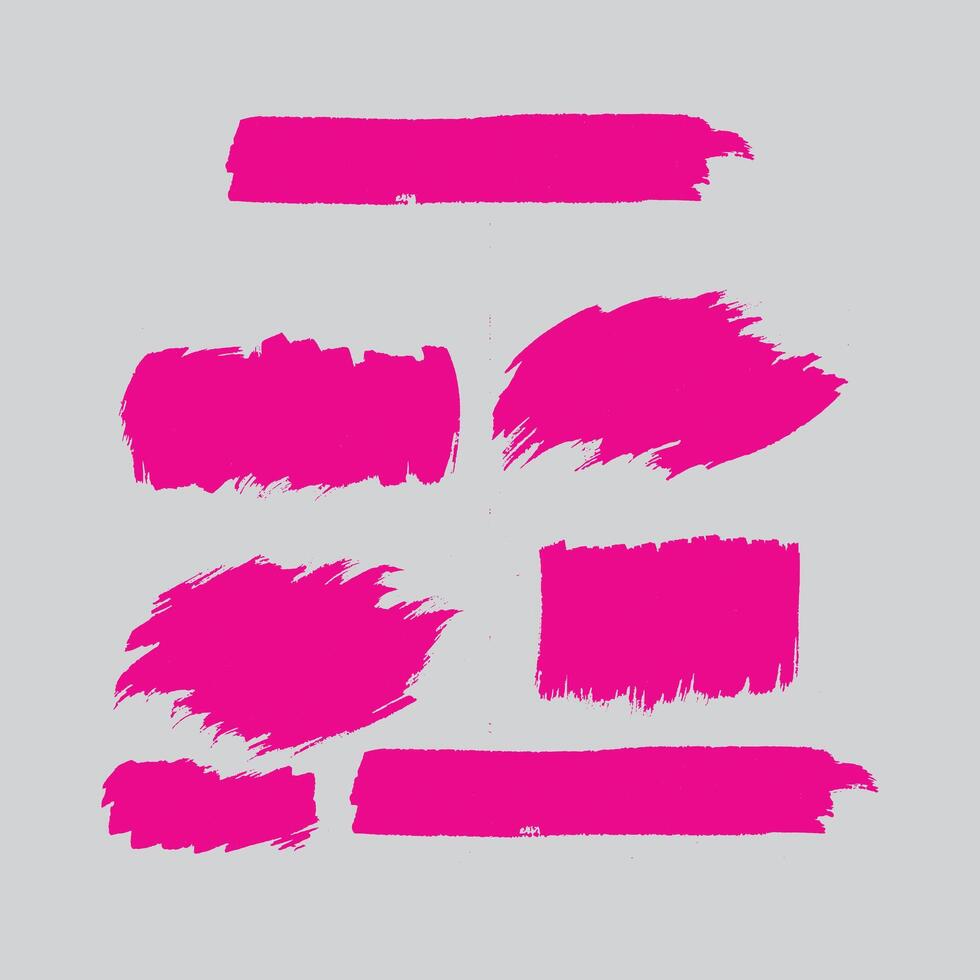 Brush stroke black banner scribble vector