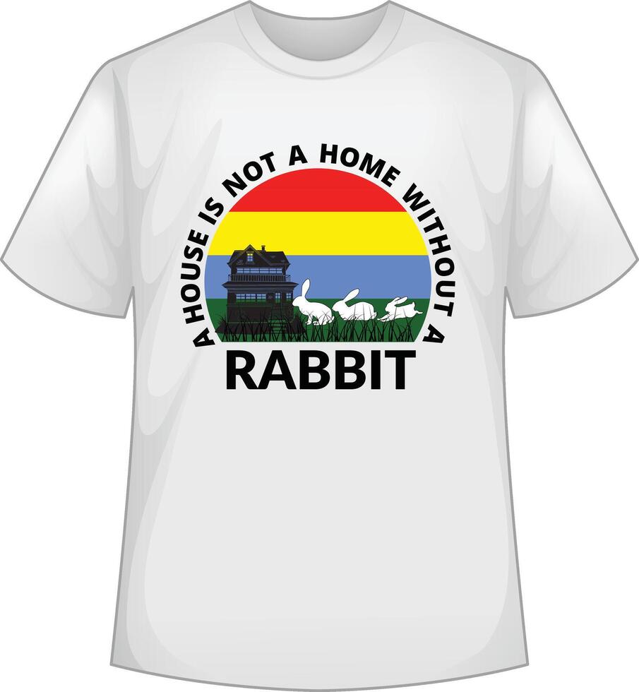 A house is not a home without a Rabbit vector