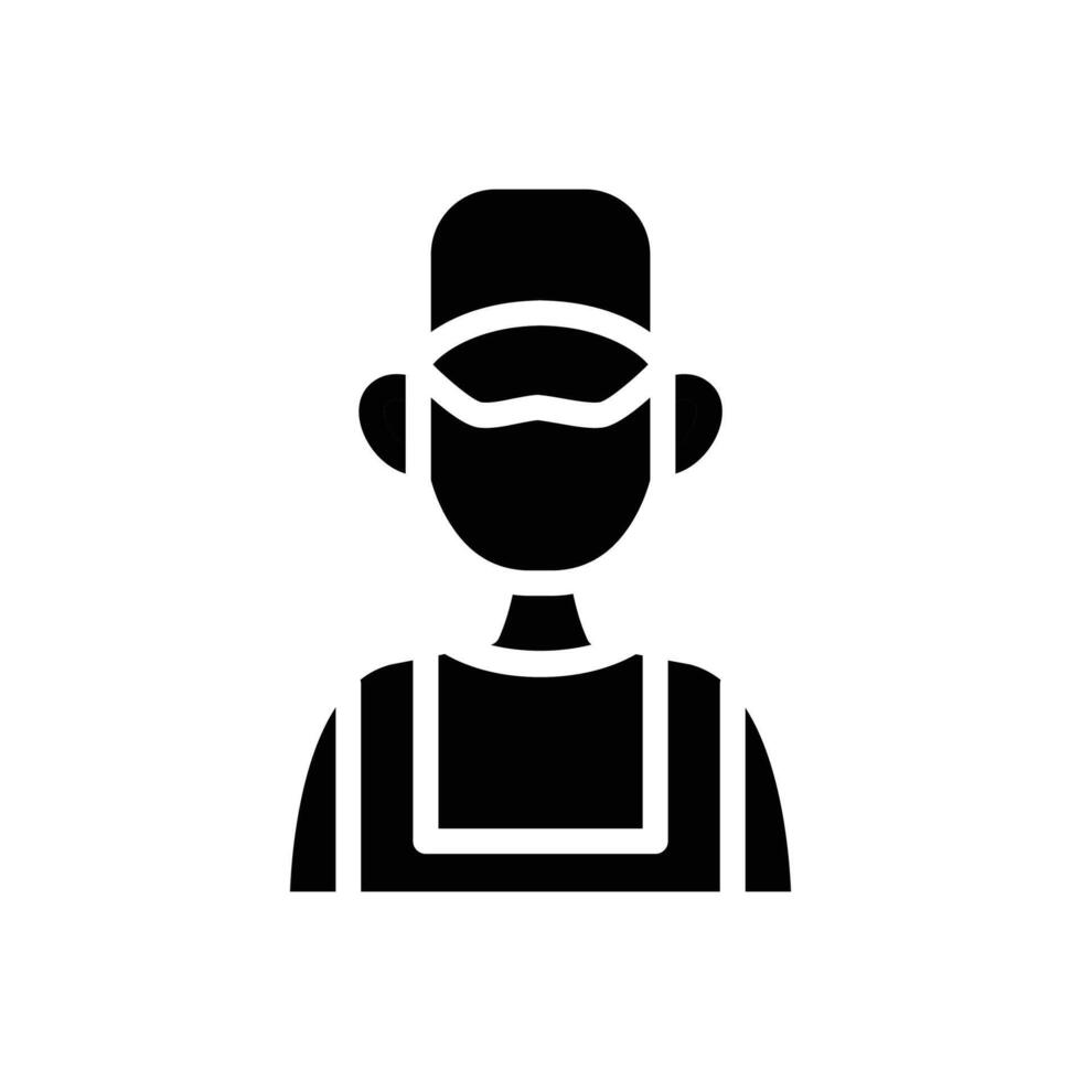 engineer or mechanic solid icon design good for web or mobile app vector