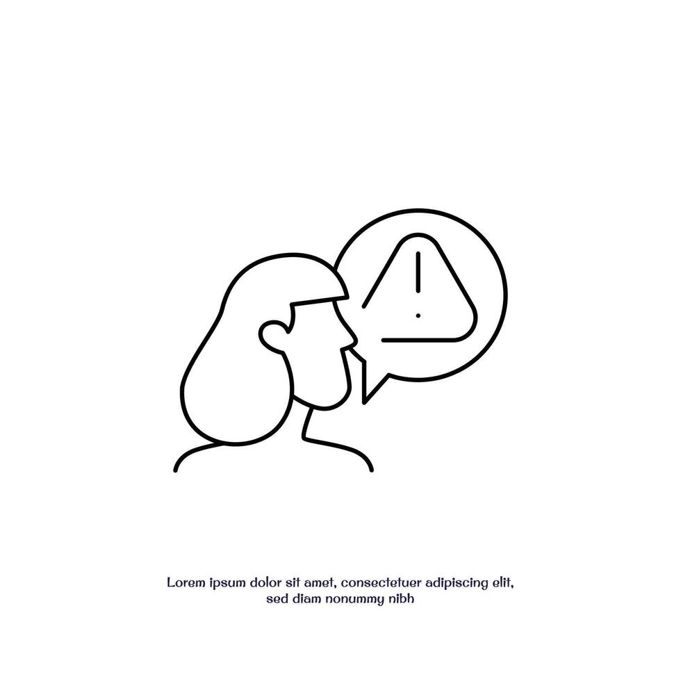 gossip thin outline icon design good for web or mobile app vector
