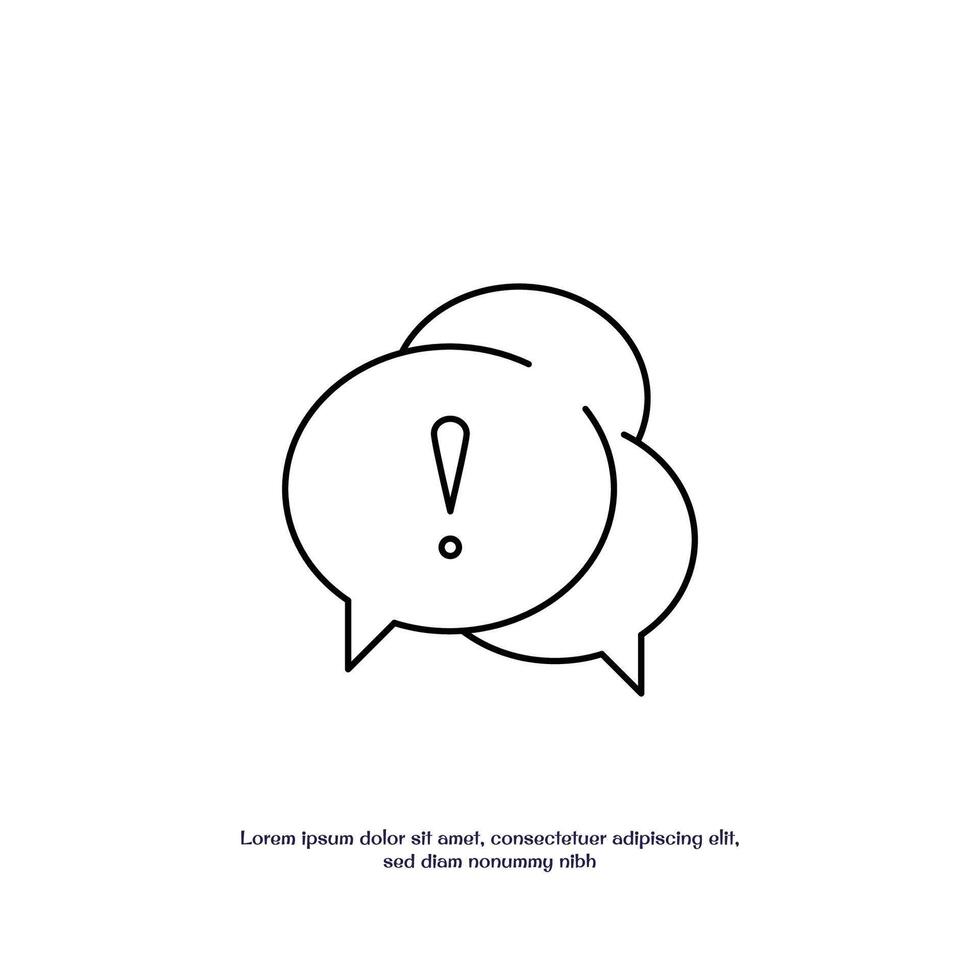 statement thin outline icon design good for web or mobile app vector