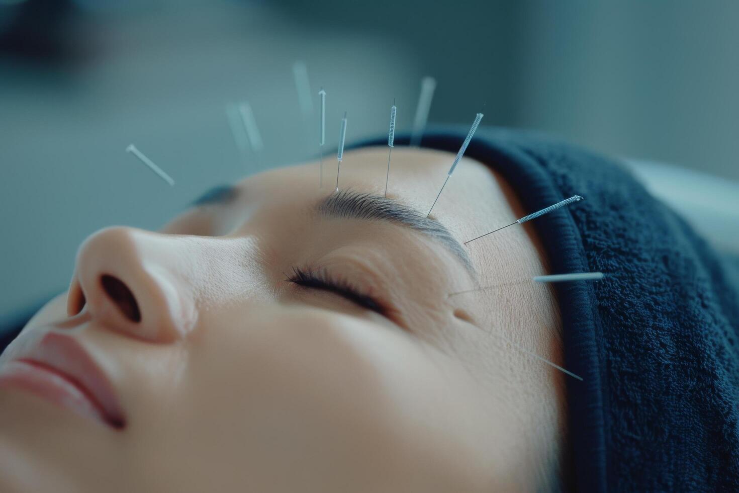 Acupuncture Treatment Session at a Wellness Center photo