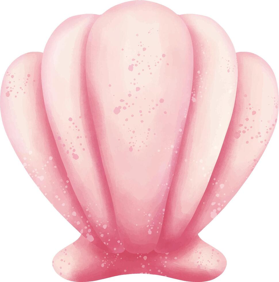 pink shell elements vector