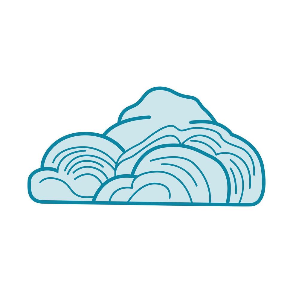 A whimsical design featuring a bohemian cloud with intricate patterns and dreamy details, perfect for adding a touch of ethereal charm and artistic flair to any project. vector