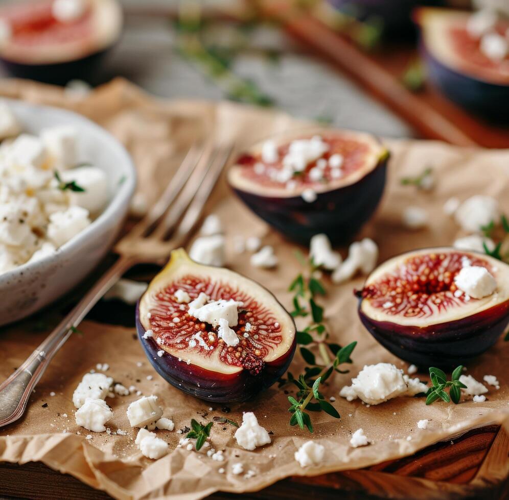Roasted Figs With Feta and Thyme photo