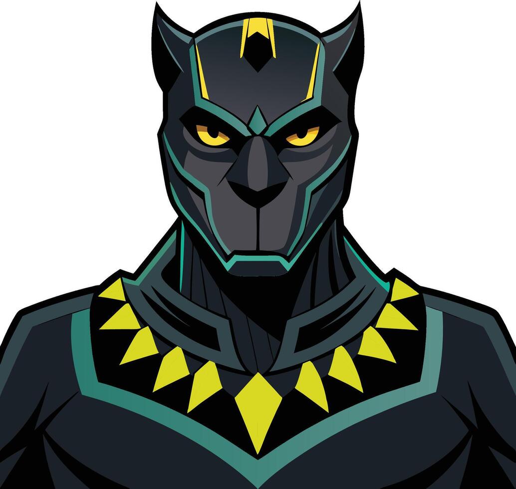Back Panther Design vector