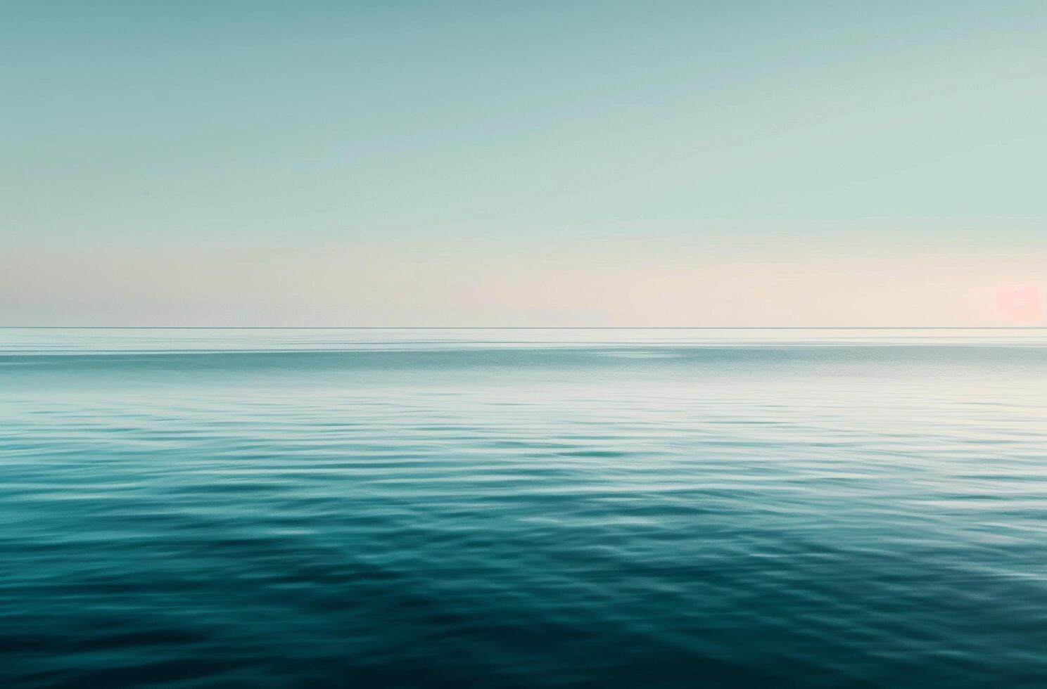 Calm Ocean at Sunrise photo