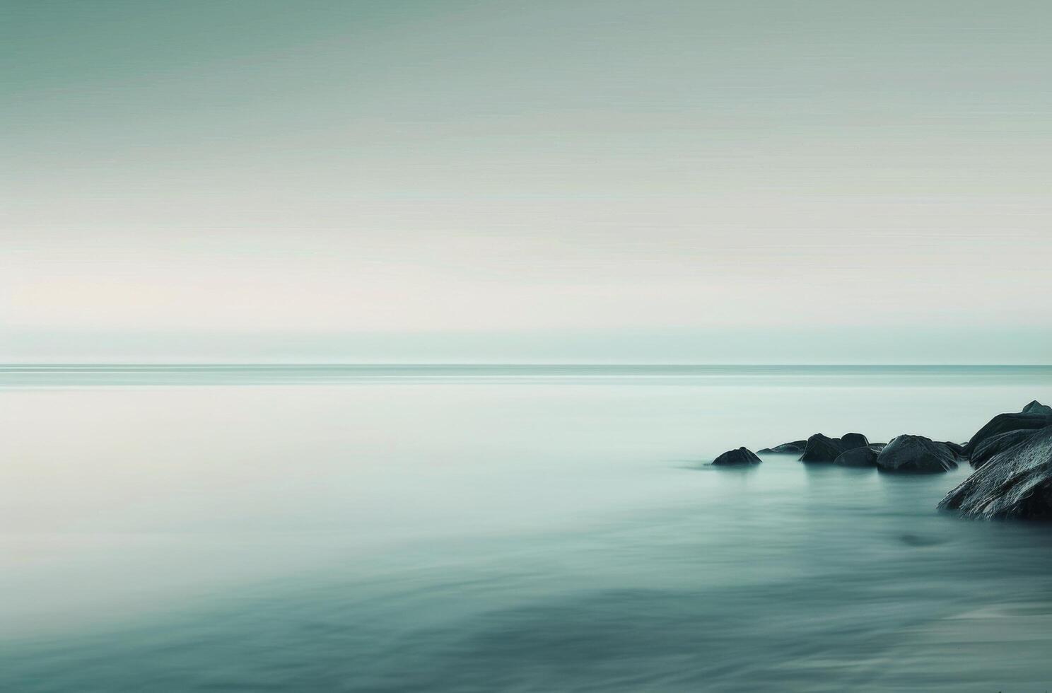 Calm Ocean at Sunrise photo