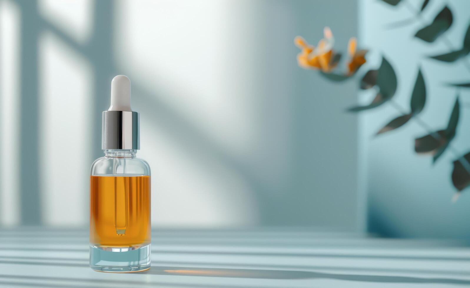 Serum Bottle on White Surface photo