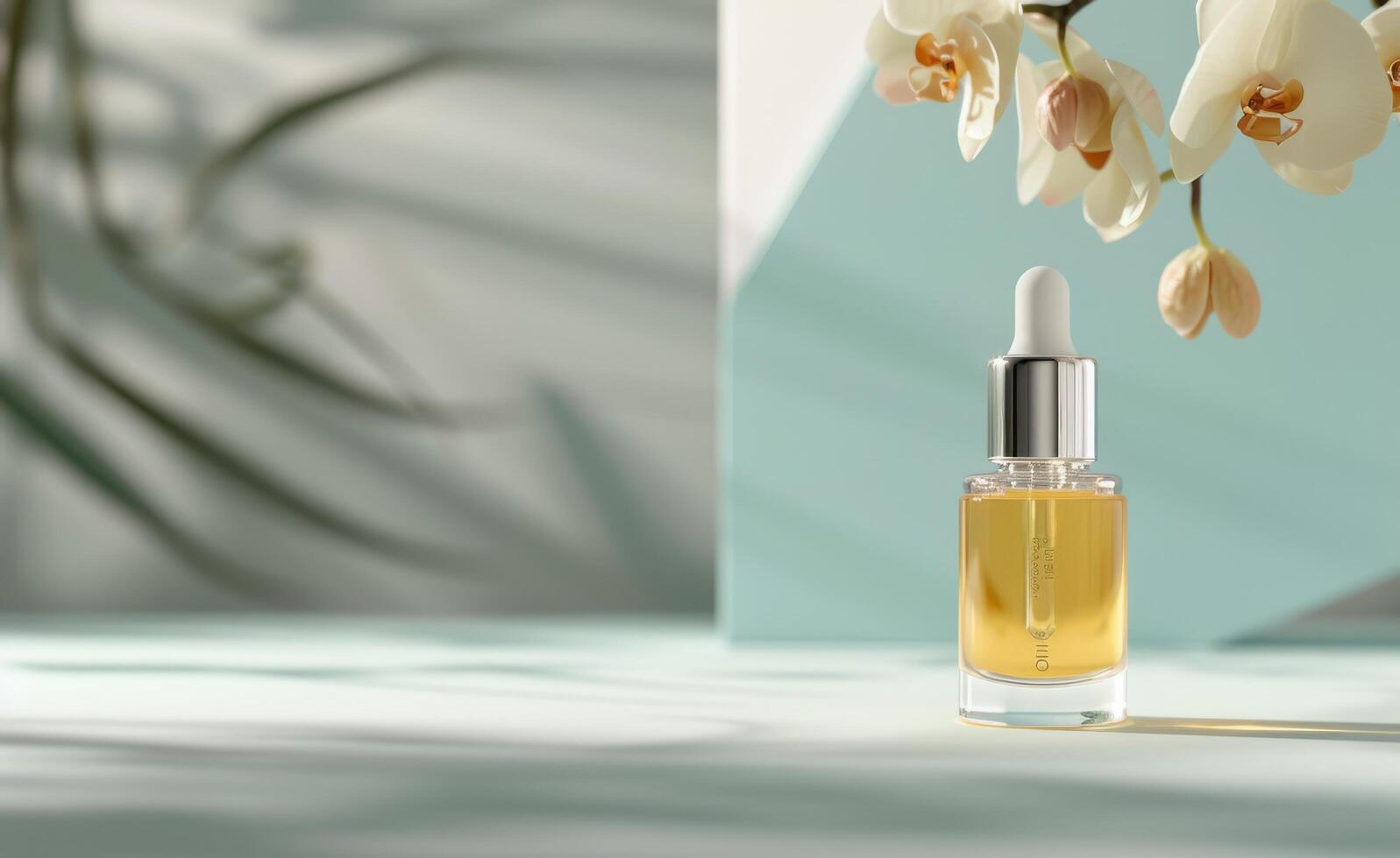 Serum Bottle on White Surface photo