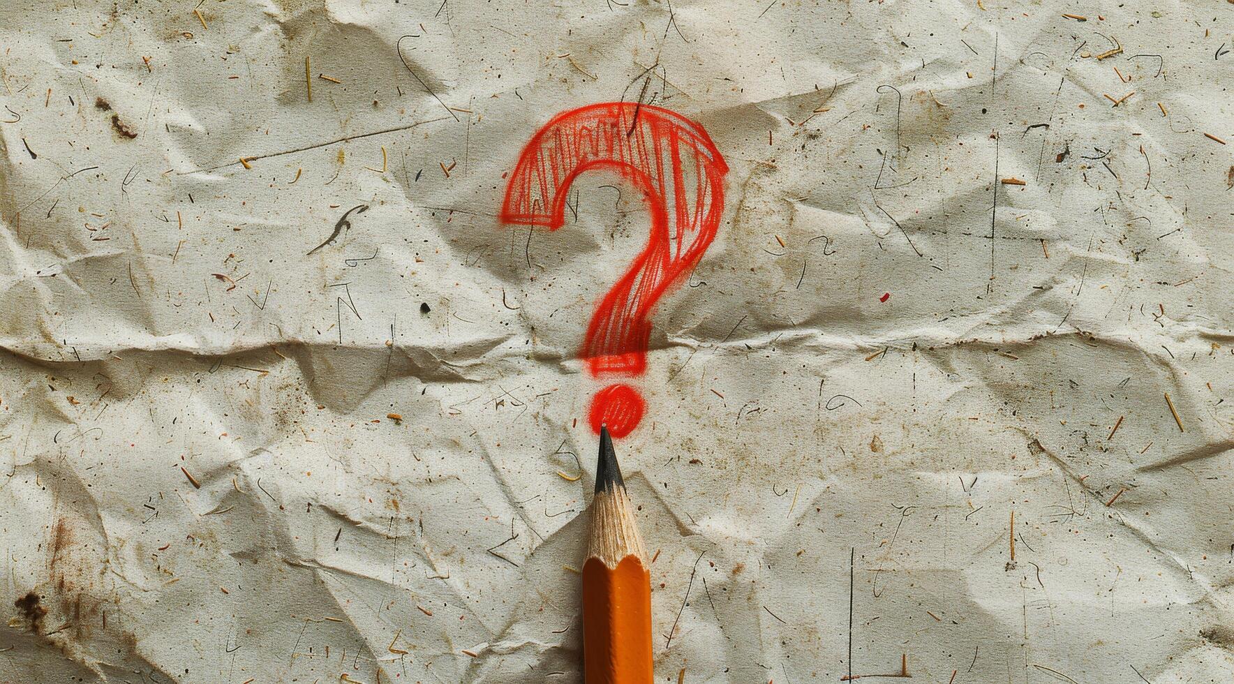 Pencil and Question Mark photo