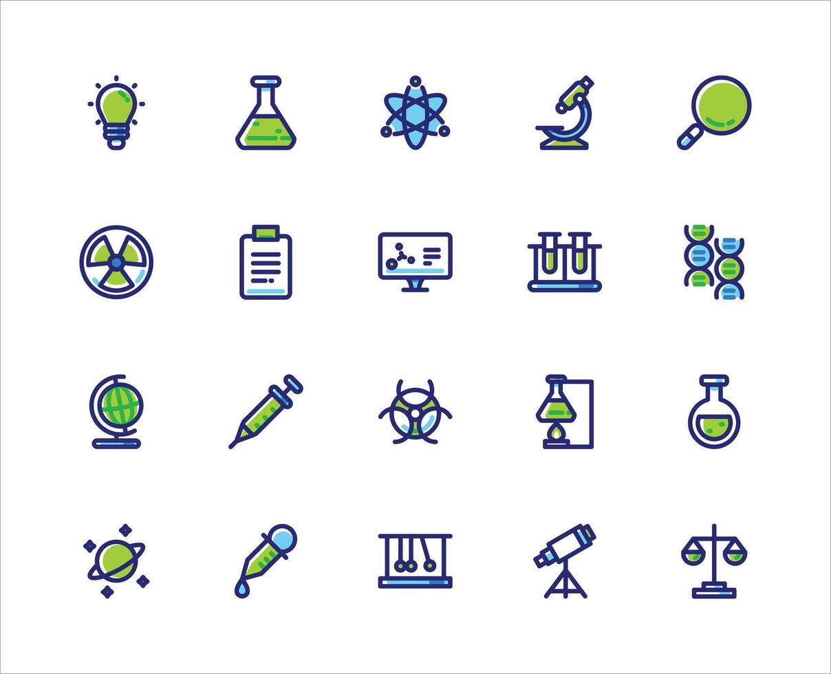 Science Colored Icon vector