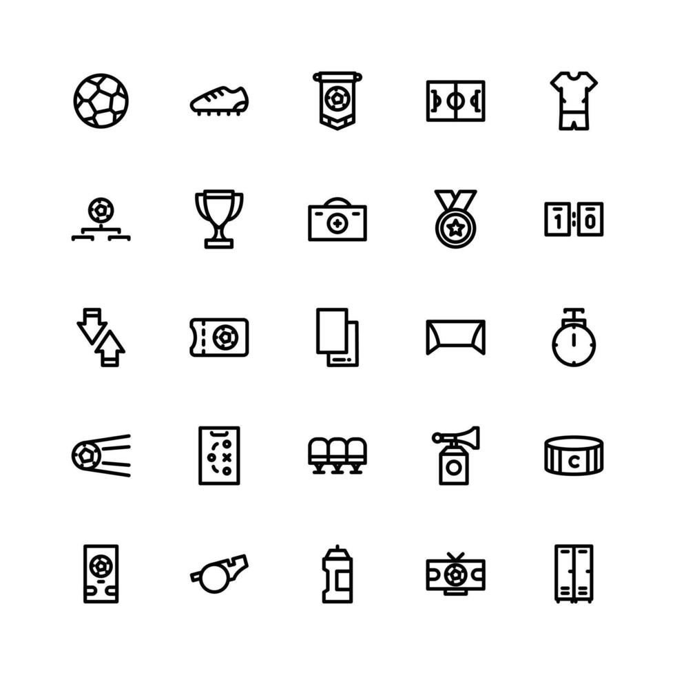 Football Black Outline Icon vector