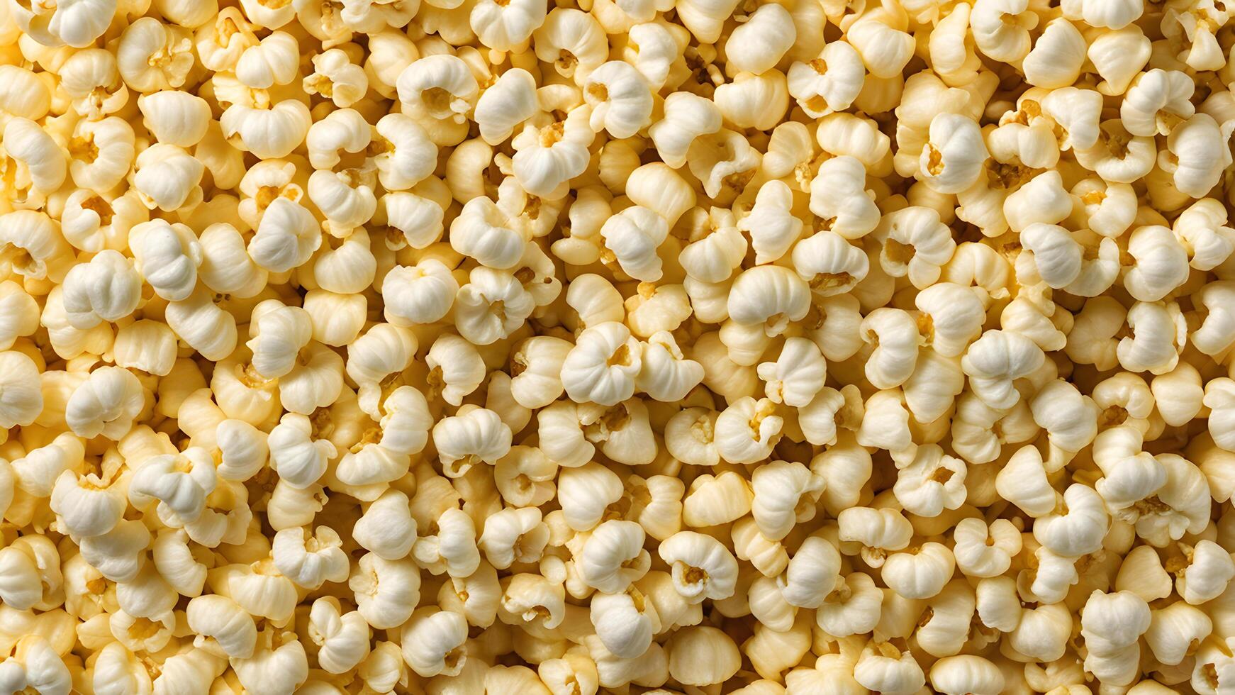 Top view of Popcorn. Close up of products made from corn as raw material by heat cook photo