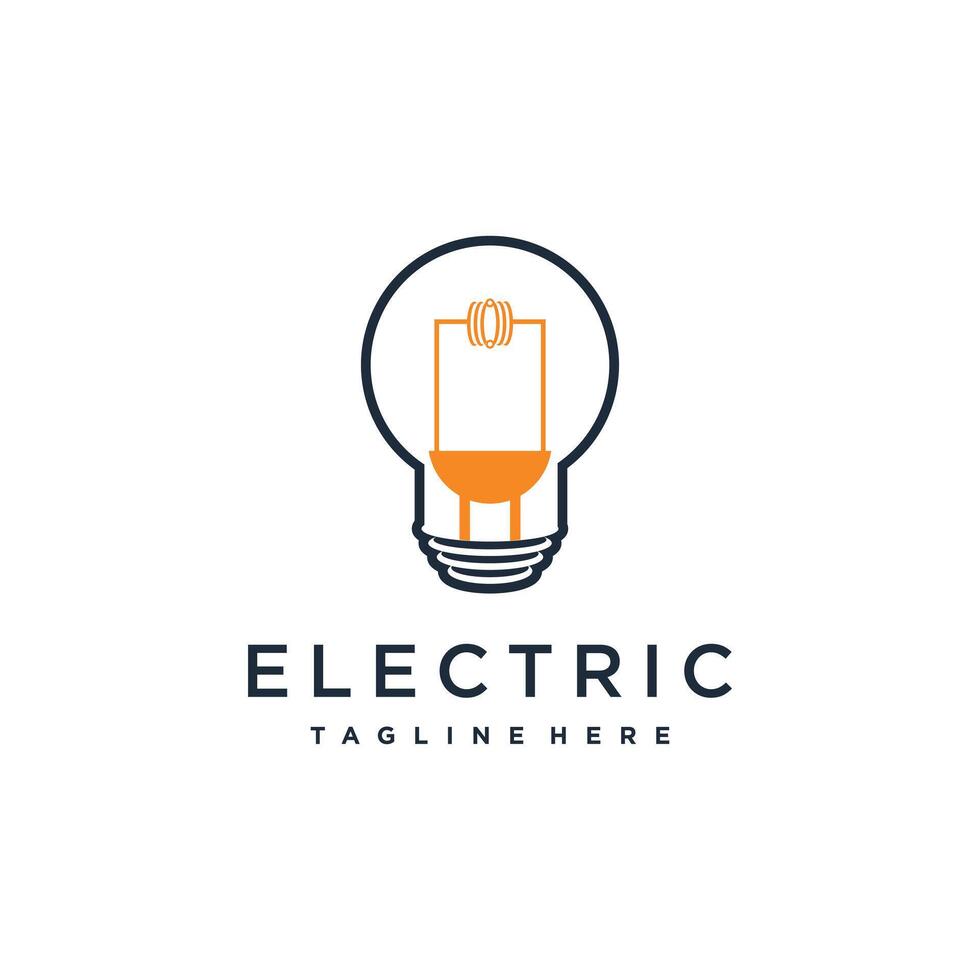 Energy logo design with creative modern idea vector