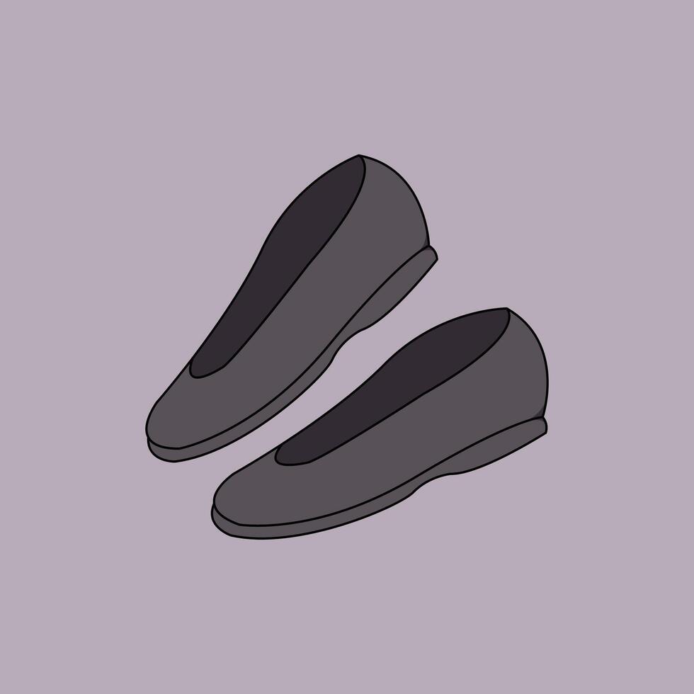 Pair of black heels vector