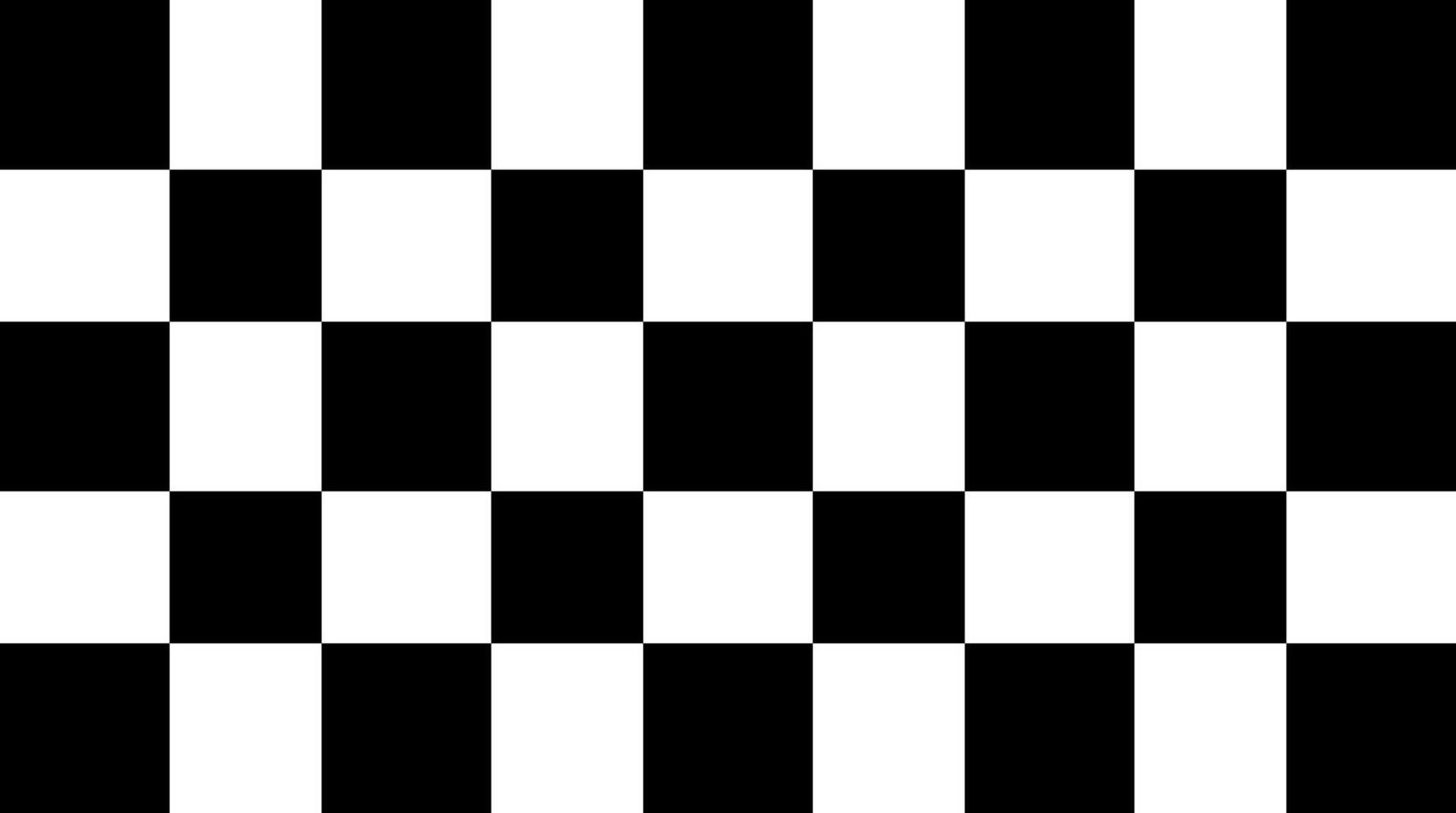 Pattern of black and white square and rectangular geometric shapes. Chess pattern. Background. vector
