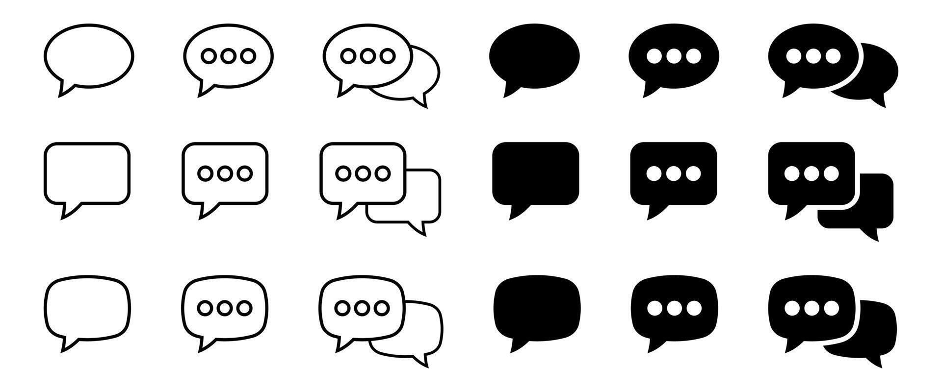 Chat icon. Talk bubble speech icon. Dialogue balloon icon. vector