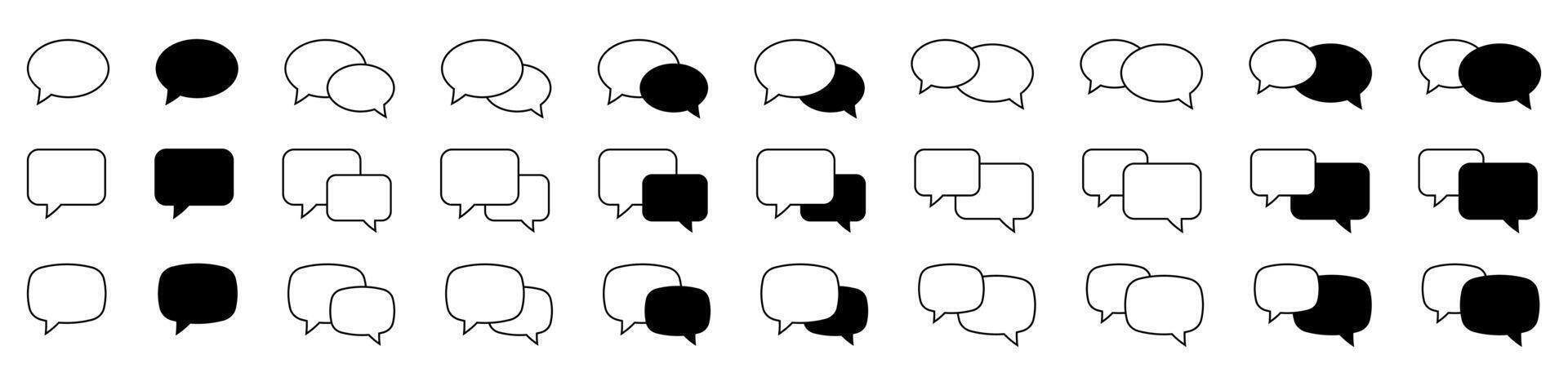 Chat icon. Talk bubble speech icon. Dialogue balloon icon. vector