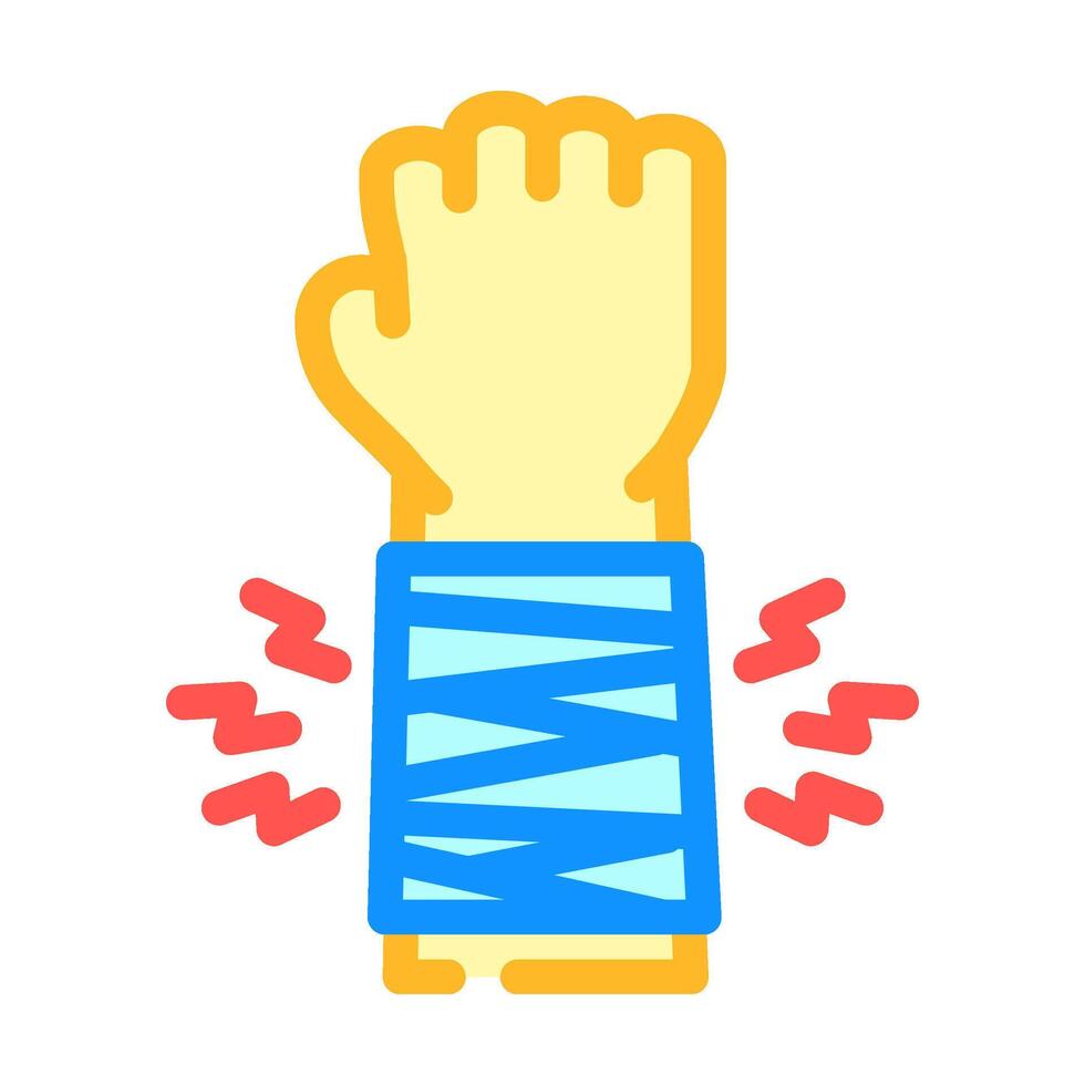 trauma care ambulance color icon illustration vector