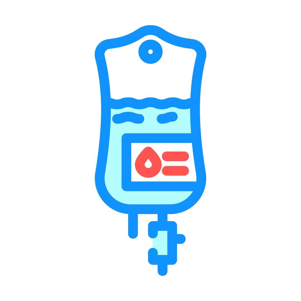 intravenous iv drip color icon illustration vector