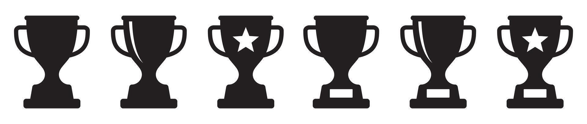 Trophy icon. Trophy cup, winner cup, victory cup icon. Reward symbol sign for web and mobile. vector