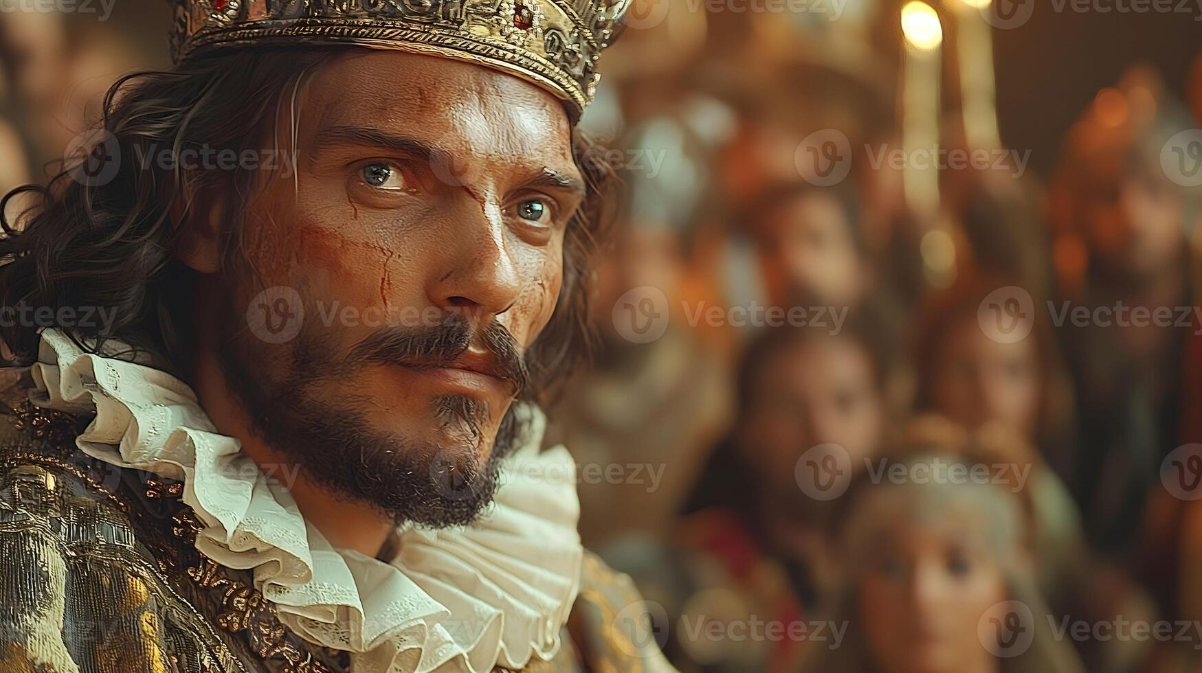 Biblical Story, Solomon Becomes King of Israel, Replacing His Father David photo