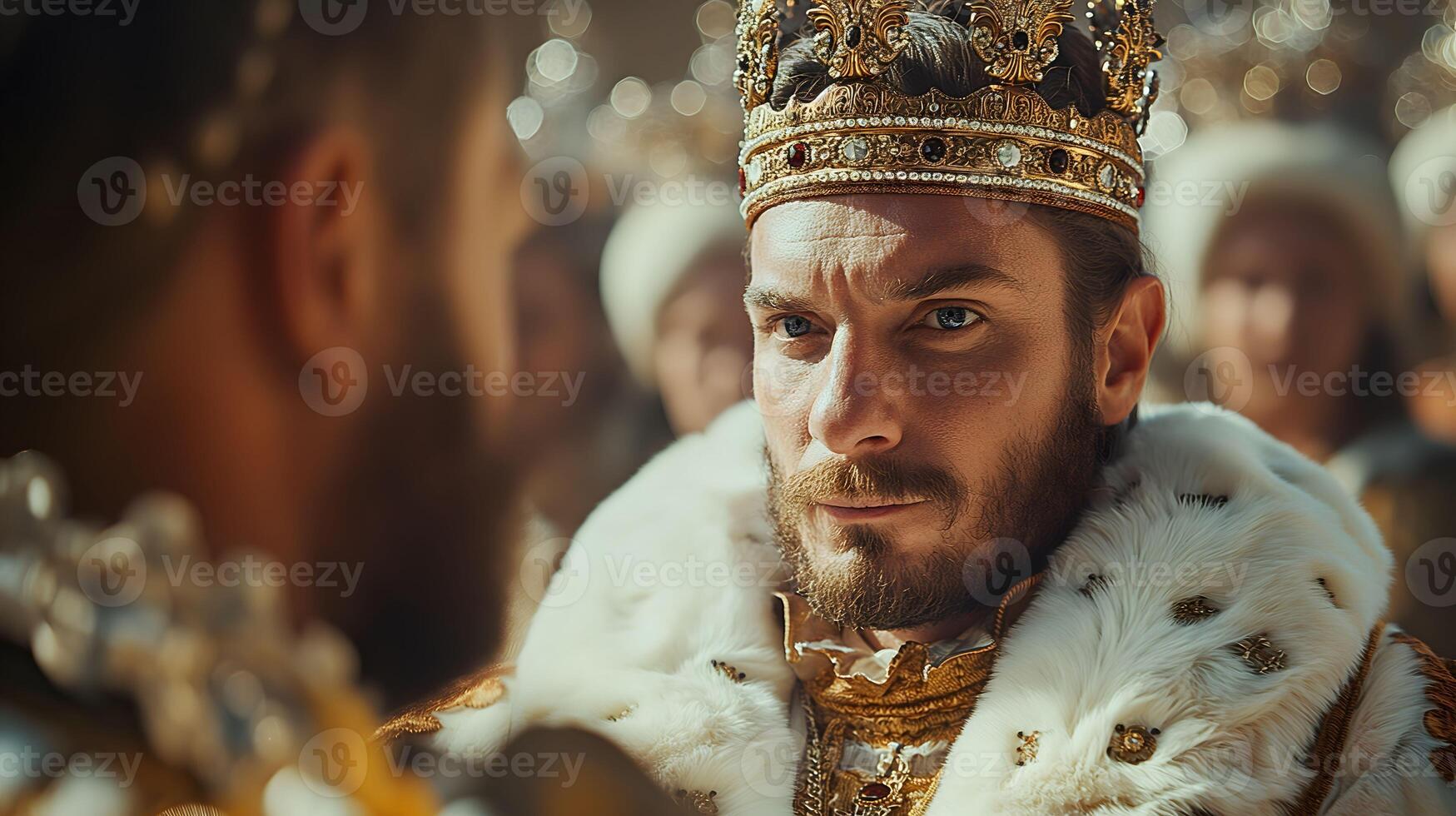 Biblical Story, Solomon Becomes King of Israel, Replacing His Father David photo