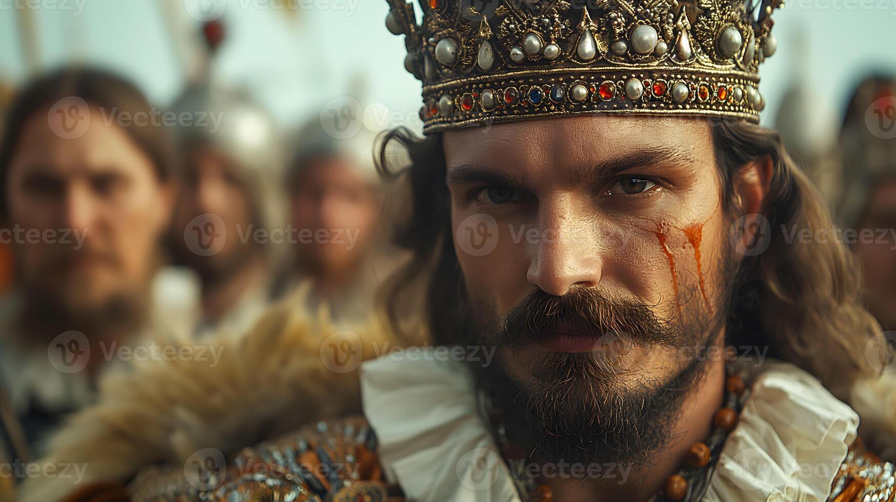 Biblical Story, Solomon Becomes King of Israel, Replacing His Father David photo